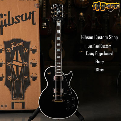詩佳影音Gibson Custom Shop 57/68 Les Paul Custom黑咖墨菲黑美人電吉他影音設備