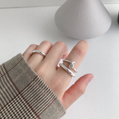 促銷打折  戒指 HJZ53 韓版0足戒指IN光面素圈3.5mm女戒指指環圈戒