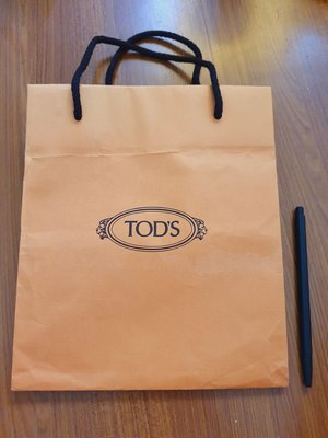 名牌精品專櫃 Tod's 紙袋 提袋 購物袋 TODS