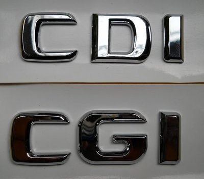 台中bbcar BENZ  柴油車後箱蓋標誌CDI CGI 字體 副廠