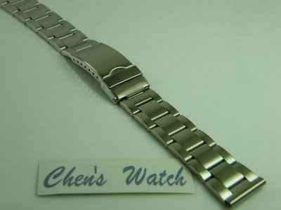 錶帶屋 14mm 16mm 18mm 平頭不鏽鋼製單折扣錶帶有效替代 現貨商品