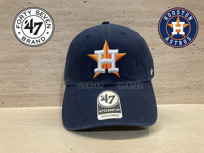 47 Brand x MLB Houston Astros Navy Clean Up 休士頓太空人隊深藍水洗老帽