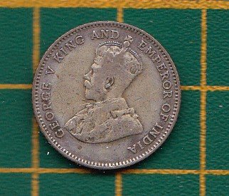 〔英屬馬來西亞 錢幣〕1926年 海峽殖民地 喬治五世 10分 銀幣(409)