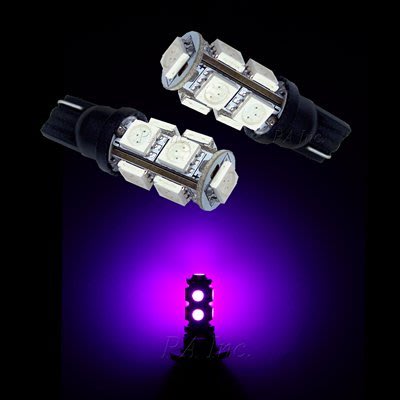 【PA LED】T10 9晶 27晶體 SMD LED 粉紫 紫光 耐熱底座 小燈 方向燈 儀表燈 定位燈