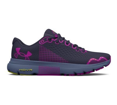 女鞋 Under Armour UA HOVR Infinite 4 慢跑鞋 黑紫色 3024905-500