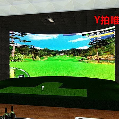 推桿練習器韓國智能傳感器 全國支持在線6人PK的室內高爾夫 模擬器家中打球
