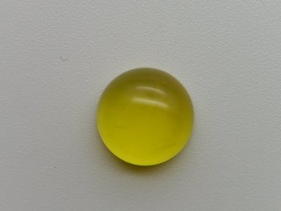 《葡萄石專區》《裸石》天然黃金色圓型 葡萄石(prehnite)裸石 蛋面 戒面 4.43CT