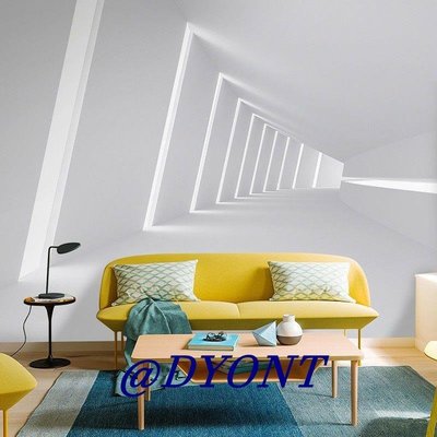 【熱賣下殺】3d立體視覺延伸空間壁紙現代簡約客廳臥室背景墻紙北歐風格墻紙