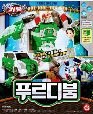 可超取🇰🇷韓國境內版 衝鋒戰士 Hello carbot 綠色 警車 車子 變形 機器人 玩具遊戲組