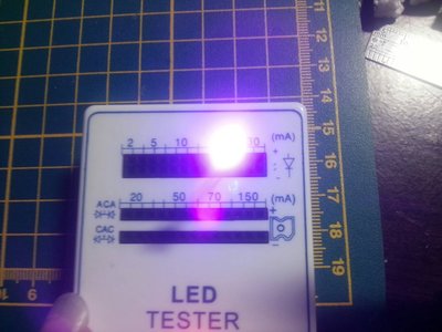 3x5mm 紫藍色燈 紫光 驗鈔燈 防偽 偽鈔辨識 LED 圓頭燈珠 高亮