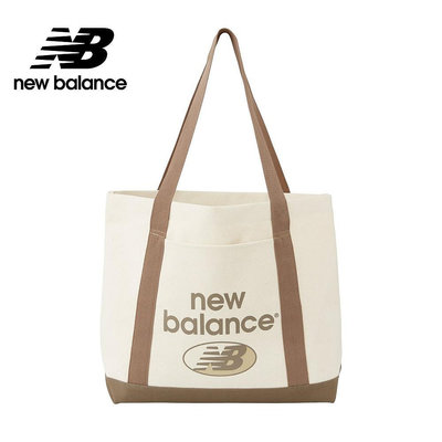 【New Balance】 NB 大容量帆布肩背托特包_中性_杏/卡其_LAB23027MS