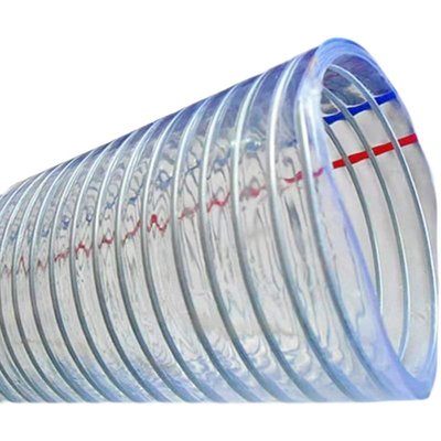 水泵抽水機進水管2/3寸4寸鋼絲管80/110加厚塑料pvc透明增強軟管-臺北小鋪~特價