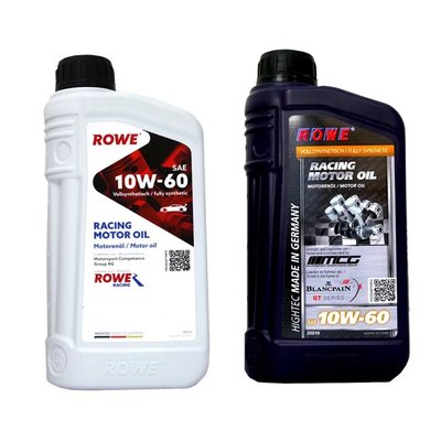【易油網】ROWE RACING 10W60 兩種包裝 全合成機油 賽車級車用機油(平行輸入)