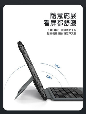 注音輸入 平板保護套 NILLKIN SAMSUNG Galaxy Tab S9/S9 5G 悍能鍵盤保護套(背光版)