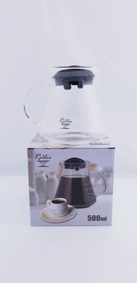 【錢滾滾】RAILIO 分享壺 500ML/玻璃壺/花茶壺/泡茶壺/咖啡壺