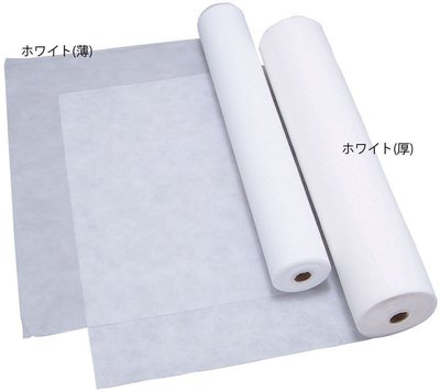 《SalonPlanet沙龍之星》薄款拋棄式不織布紙墊（白色） W80xL100m 1入60cm一切/床單/鋪床巾/床紙