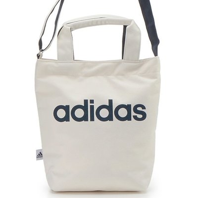 【Mr.Japan】日本限定 adidas 愛迪達 手提 肩背 側背包 隨身包 簡約 撞色  包包 白x藍字 預購款