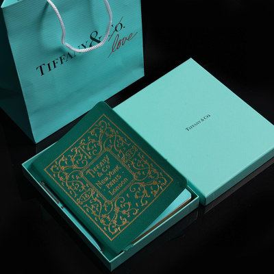 Tiffany &amp; Co. 蒂芙尼綠筆記本+蒂芙尼藍圓珠筆 套盒