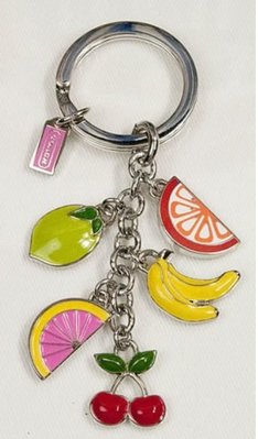 【美國精品館】COACH 92094 Fun Fruit Key Fob Ring Chain (彩色) 水果鑰匙圈~1,100含運