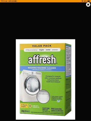 Affresh 美國電器大廠指定洗衣機內槽清洗劑美國原裝6錠一盒*  Affresh 槽洗錠**現貨供應中**
