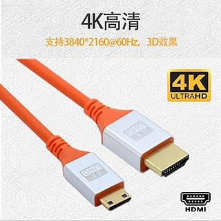 HD-010 Mini HDMI公對HDMI公線 相機連接線 DV連接線 HDMI1.4版 4K 60hz