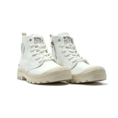 【ST潮鞋館】PALLADIUM PAMPA HI ZIP ORGANIC 白色 拉鍊帆布靴 男女鞋 79101-116