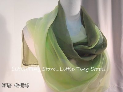 Little Ting Store:SILK素面絲巾(寬版)長巾髮圈/髮帶可搭配絲巾圍巾披肩頭巾帽子 橄欖綠