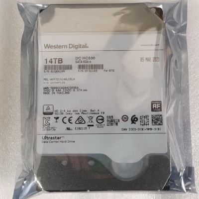 WD西數氦氣盤14TB企業級桌機硬碟14T伺服器 NAS 存儲監控硬碟