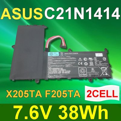 ASUS 華碩 2芯 C21N1414 日系電芯 電池 C21PQ91 CKSE321D1 EeeBook X205TA