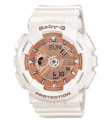 【萬錶行】CASIO BABY-G 多層次機械酷感女孩休閒腕錶 BA-110-7A1