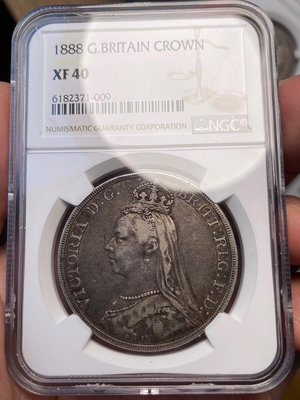 NGC XF40英國1888年 維多利亞 馬劍 大銀幣