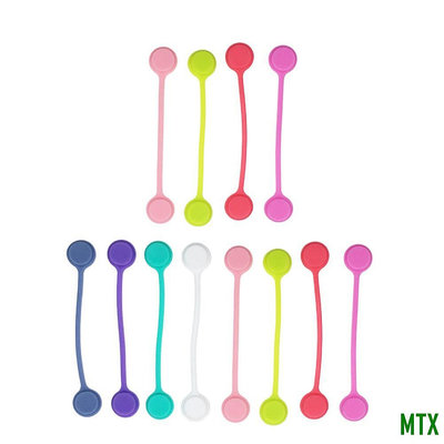 MTX旗艦店12 件線架磁性耳機線耳機繞線器矽膠繞線器磁鐵電纜整理器(顏色隨機)批發價