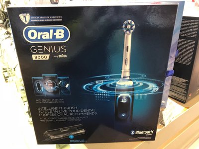 德國歐樂B/Oral-B Genius 9000 3D電動牙刷(智慧追蹤款)，極致黑/典雅白/玫瑰金。