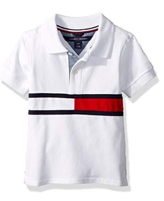 預購 美國帶回 Tommy Hilfiger 夏季 logo 白色 童裝 寶寶 上衣 POLO衫 休閒服