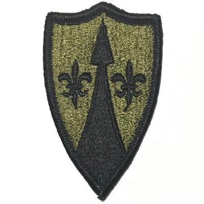 美軍公發 ARMY 陸軍 Theater Army Support Command Europe 臂章 綠色 全新