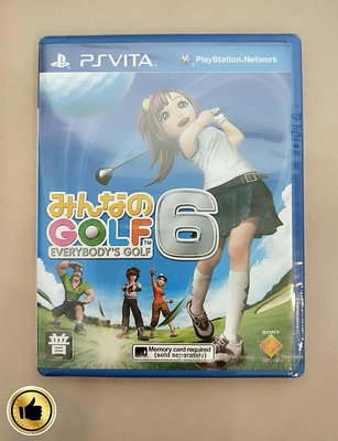 全新未拆 掌機遊戲 PS Vita 全民高爾夫6 日文版 全新 清價 $360下-來可家居