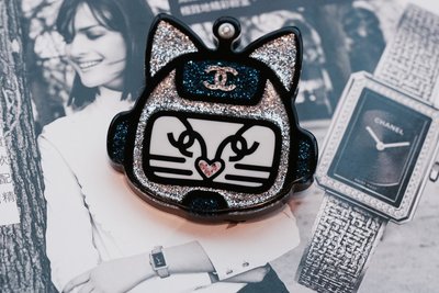 【COCO 精品專賣】Chanel A89415 brooch 電子貓 別針 藍 現貨