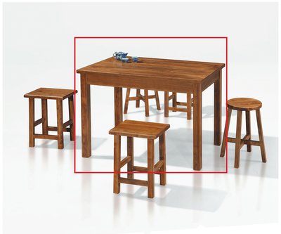 8號店鋪 森寶藝品傢俱f-23品味生活餐廳系列880-2 3945B 3×3尺(方)印象實木餐桌