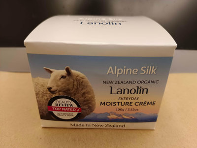 【瑪姬阿姨】紐西蘭保濕綿羊霜(綿羊油)【Alpine Silk Moisture Lanolin100g 】新裝