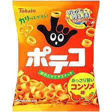 【享吃零食】日本 Tohato東鳩 手指圈圈餅-雞汁風味