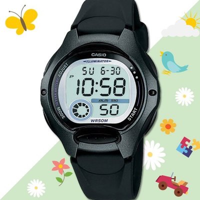 【熱銷款】CASIO手錶專賣店 國隆 LW-200-1B 黑框黑錶帶 有型美眉數字女錶