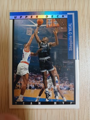 1993 UPPER DECK #TM19 SHAQUILLE O'NEAL SHAQ TEAM MVP Refractor 特卡一張 老卡 品項如圖