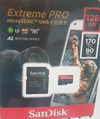 【阿猜本丸】SanDisk A2 Ultra 128GB 128G micro SD microSDXC  讀170MB/寫90M U3 V30 記憶卡 高速