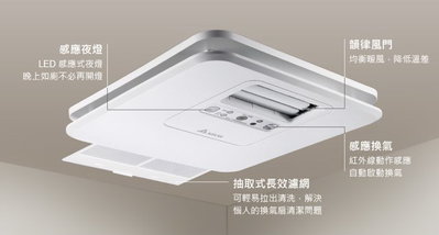 《振勝網》台達電子 豪華300型 VHB30BCMT-AD  VHB30ACMT-AD 線控型 韻律風門 浴室暖房乾燥機