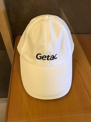 全新 鴨舌帽 棒球帽 高爾夫球帽 帽子 白色黑邊 金屬扣 某廠商VIP贈品 台灣制 MIT 透氣型