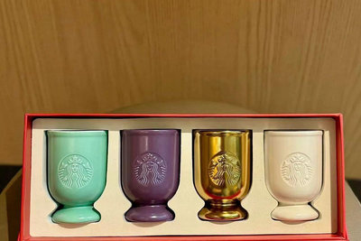 星巴克杯子經典龍年生肖彩色禮盒新年禮贈陶瓷品嘗茶杯咖啡馬克杯