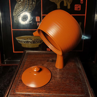 日本舶來品，常滑燒側把壺橫手急須茶注，昭和時期常滑茶具，老匠