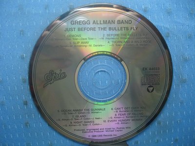 [無殼光碟]ZS  The Gregg Allman Band  Just Before the Bullets Fly