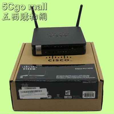5Cgo【權宇】美版思科CISCO RV130W-A-K9-NA多功能vpn/4 LAN/USB 802.11防火牆含稅