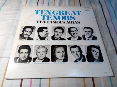NO135黑膠唱片LP 西洋音樂TEN GREAT TENORS TEN FAMOUS ARIAS 板南線可面交